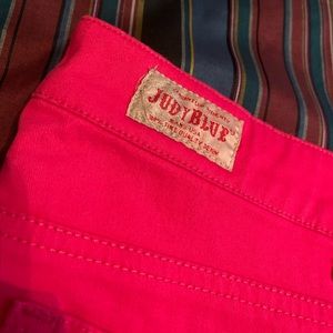 Judy Blue Bright Pink Straight Leg Jeans
